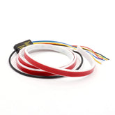 Multicolor LED car dicky light with indicator, waterproof for brake light, easy installation with strong 3M adhesive
